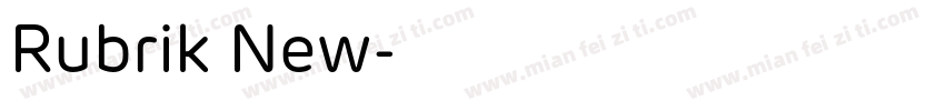 Rubrik New字体转换